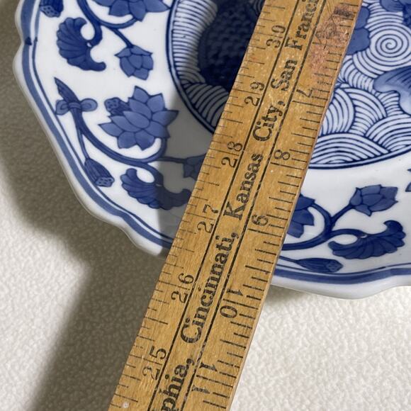 Porcelain 10” Plate / Bowl Koi Fish Chinese - Picture 7 of 7